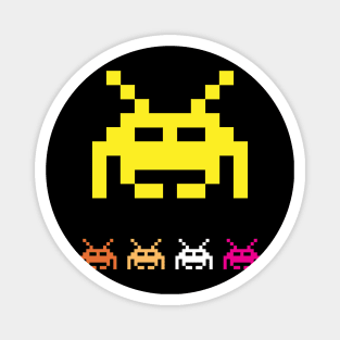 Space Invaders Retro Gaming Vintage Magnet